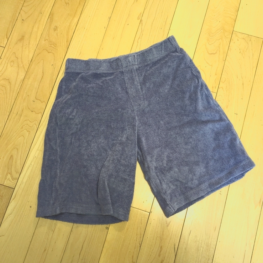 DUNS Sweden purple terry shorts